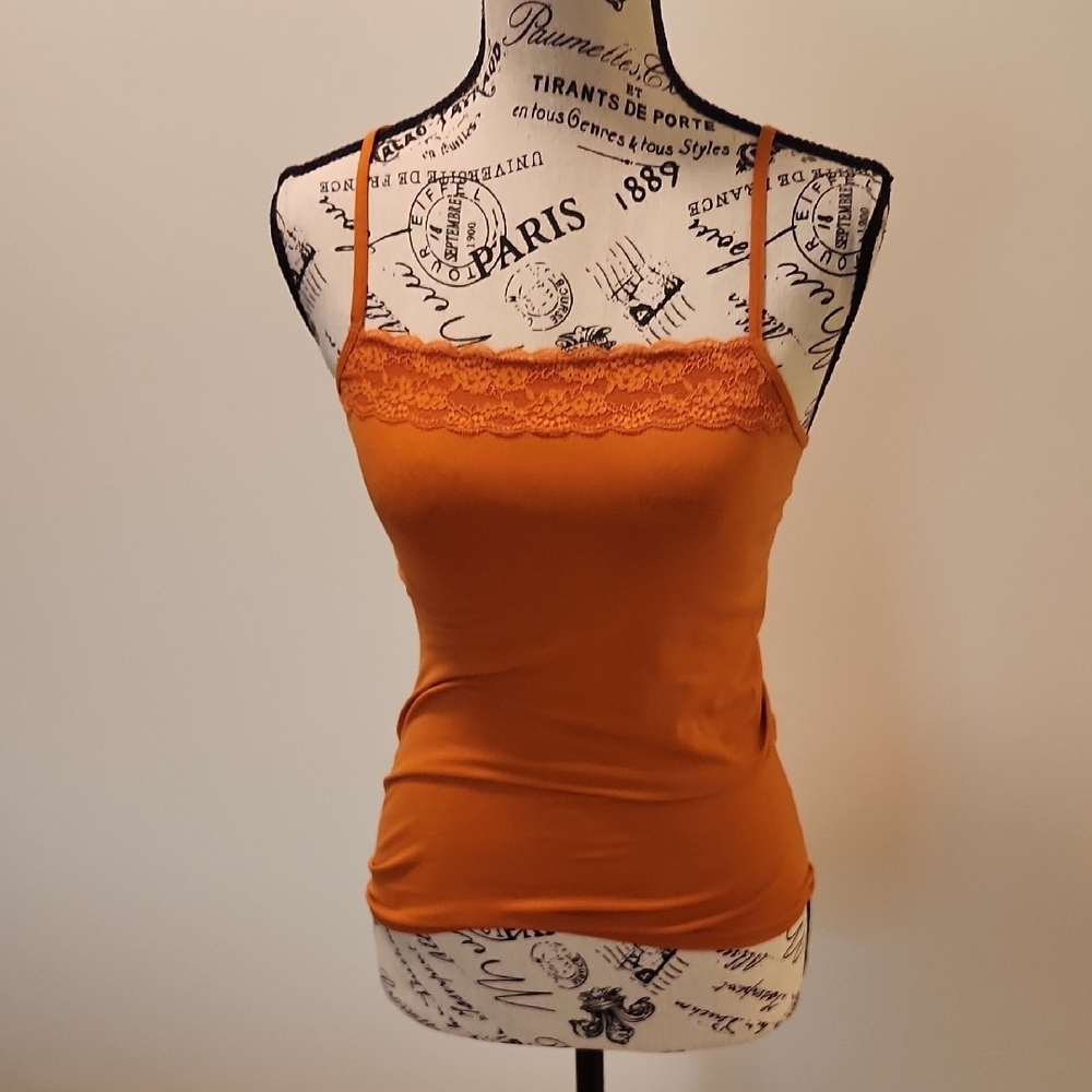 The Limited Orange Fitted Camisole Top